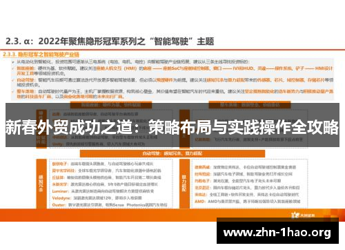 新春外贸成功之道：策略布局与实践操作全攻略